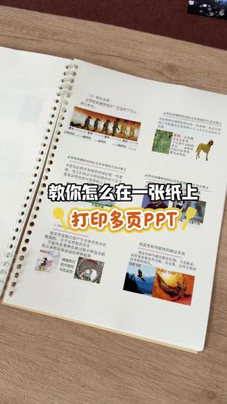 超简单‼️怎么把多页ppt打印在一张纸上? #ppt #ppt模板 #学生党 #开学必备 #网上打印