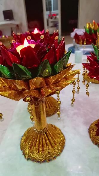 手捧小莲花教程(1)#小莲花 #手工制作 #手工创作 #祈福#祈福灯