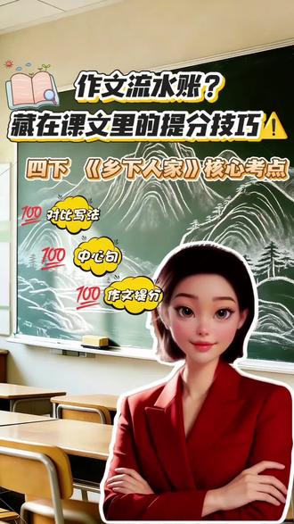 藏在四下第二课《乡下人家》里的提分技巧——对比写法!#家长必读知识分享 #小学语文 #每天跟我涨知识 #读书分享 #dou上热门 @DOU+小助手 @抖音小助手