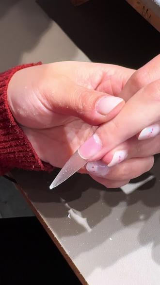 30秒教会新手小白打台阶#打台阶 #美甲打台阶 #美甲教程