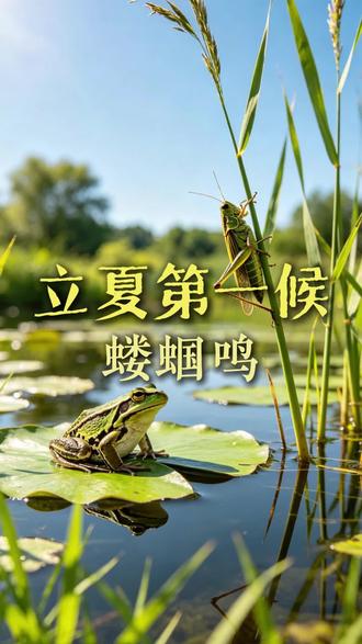 古书《逸周书·时训解》里记载,立夏的第一候是「蝼蝈鸣」。
也就是从今天开始,青蛙和蝼蛄应该开始“呱呱”叫了。🐸
但你知道吗?这不仅仅是热闹,更是古人的“防汛预警”!🚨#原创不易请勿抄袭 #蛙鸣之夏 #立夏 #节气不一般