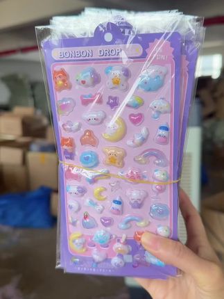 立体浮雕贴贴纸,赶紧给闺蜜安排起来,想贴哪里贴哪里#儿童玩具 #好物分享 #手工diy