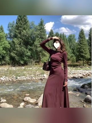 女秋2025新款气质上衣半身裙老钱两件套#套装