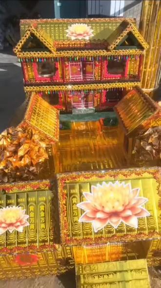 #手工折纸教程热门#二层楼四合院偏房的制作教程十