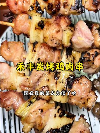 禾丰这个烧鸟鸡肉串真是跟日料店的味道一模一样啊!鲜嫩多汁超好吃#烧鸟串#又到撸串的季节了#空气炸锅美食#夜宵吃什么#微波炉美食