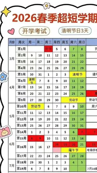 常州家长速存!2026春季学期考试、放假时间表新鲜出炉啦!收藏起来,别错过重要节点!转给身边的家长吧~
#2026春季学期 #放假时间表 #常州中考 #常州高考 #常州本地资讯