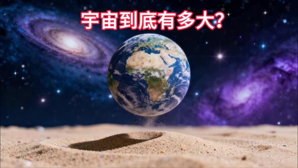 宇宙有多大?地球缩成沙,才懂宇宙的浩瀚与绝望 #宇宙探索 #宇宙浩瀚无垠 #宇宙未解之谜 #宇宙 @抖音创作小助手 @抖音创作灵感 @抖音