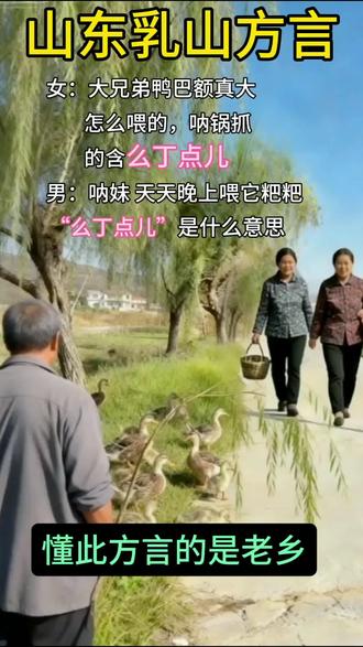 威海乳山方言属于汉语北方胶辽官话,具体应该是明代时的宁海话。乳山方言里有古汉语的遗存,有满语的语言成分,还有各地移民带来的语言,其中包含了许多地方风俗,典故,以及人情物貌,品味起来,趣味无穷。乳山方言虽属小众,但词汇浩如烟海,很难记住记全,有些词语无法找出确切文字,有些词汇已不常用,再过若干年,这些方言土语将逐渐消失了。#方言#教育#乡村生活 #三农