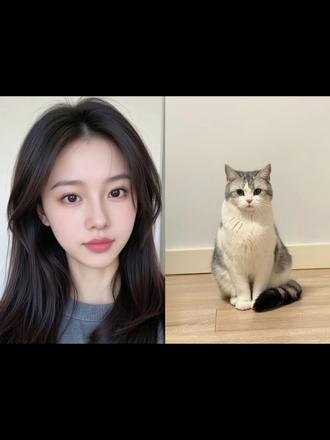 好有爱好喜欢,和猫咪相拥合照ai指令教程来啦! #豆包#豆包ai#豆包P图已经nextlevel了#和宠物合照#和宠物合照指令 和猫咪合照 和自家萌宠合照 我和我的猫咪 治愈猫咪