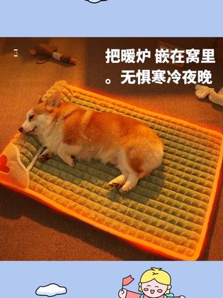 #宠物 #宠物用品 狗垫子四季通用可拆洗狗窝地垫夏季保暖睡垫夏天猫咪睡觉用宠物床