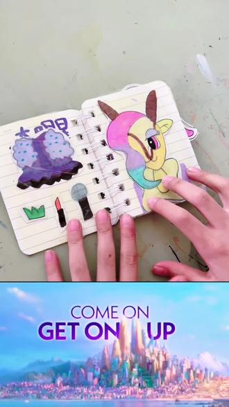 《疯狂动物城》夏奇羊换装书 #挑战100天成为绘画博主 #创作者中心 #创作灵感 #简笔画画