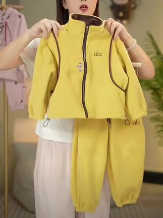 #儿童加绒卫衣套装#秋冬童装#儿童加绒套装#女童秋冬套装#保暖又好看
