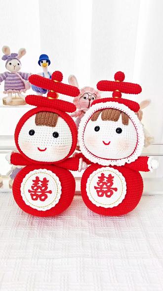 喜娃娃教程来啦#喜娃娃教程 #冰条线钩织教程 #手工钩织