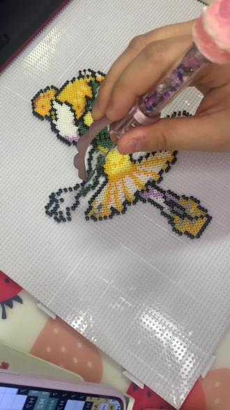 挑战100个拼豆(5/100)抽象图纸来啦~会跳舞的僵尸🧟♀️#拼豆 #植物大战僵尸 #拼豆图纸 #抽象 #抽象图纸