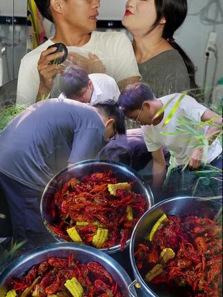 小梅想吃今年的最后一顿小龙虾,阿锐准备了20斤小龙虾,实现小龙虾自由#我的乡村生活