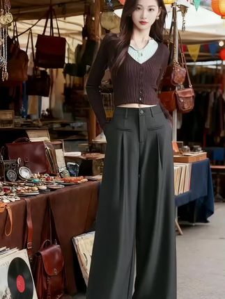 高级气质羊毛西裤,阔腿走路生风。版型设计显瘦显腿长。#垂感阔腿裤女 #秋冬穿搭新鲜感在线  #晒晒我的秋日穿搭  #秋冬都市硬核穿搭#早秋高智感职场穿搭    @抖加🔥上热门🔥dou+🔥热点宝