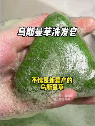 洗头基础,洗发皂就不能基础!不愧是新疆产的乌斯曼草#新疆洗发皂 #乌斯曼草 #洗发皂