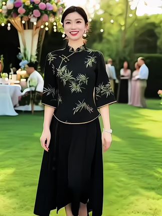 #时尚妈妈装 #气质妈妈装 #国风服饰 #优雅气质 #高端大气
