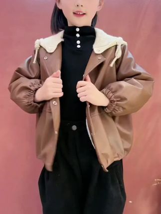 #酷女孩穿搭 #潮童必备 #女童外套#女童加绒加厚外套#儿童外套