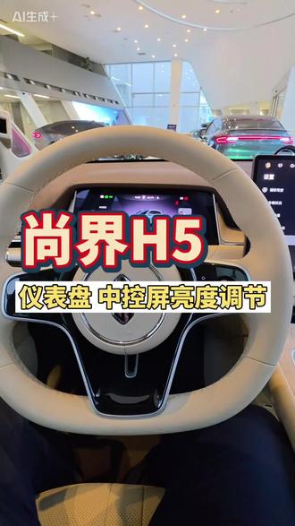 尚界H5,中控屏,仪表盘亮度调节#鸿蒙智行 #尚界H5 #用车小知识