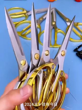 家用不锈钢合金剪德国工艺强力厨房剪刀剪布剪刀#不锈钢剪刀 #合金钢剪刀#剪刀 @巨量千川