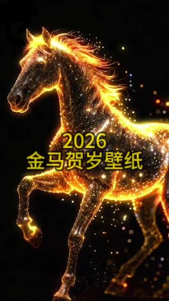 一马当先鸿运当头,金马贺岁动态壁纸,跑起来#动态壁纸 #壁纸 #手机壁纸 #壁纸分享 #剪映