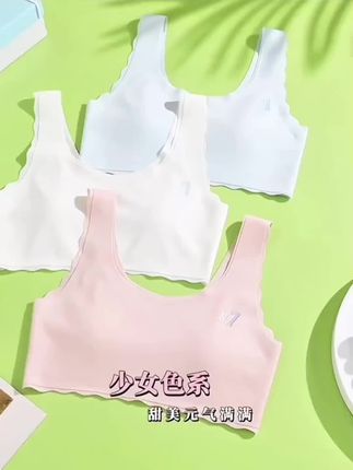 发育期二阶段背心夏季舒适专用无痕无钢圈薄款背心少女文胸