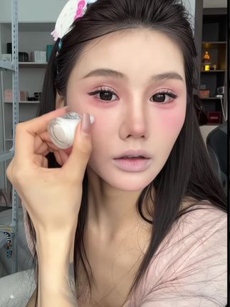 细闪的水光肌真的太好看了!#韩女水光肌 想亮哪里点哪里!#液体高光 #水光肌 #爆闪高光#我又心动了