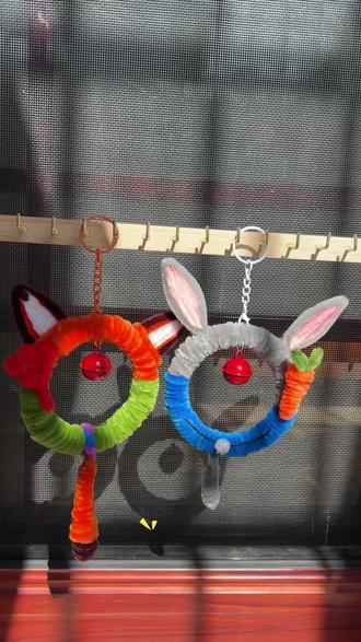 刷到的宝子立刻艾特闺蜜!一起DIY专属书包挂件,谁的更萌来评论区battle!#扭扭棒 #疯狂动物城2 #朱迪尼克 #手工diy #挂件