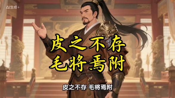 成语典故《皮之不存,毛将焉附》#语文#历史 #成语 #典故 #知识分享 #真实生活分享官 @DOU+小助手