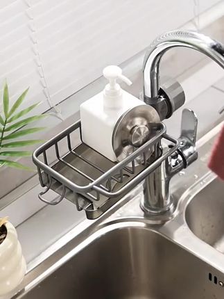 厨房水龙头置物架洗碗洗菜池水槽用品家用沥水篮多功能抹布收纳架#抖音推广 #上热搜 #每日分享 #助手抖音 #实拍原视频