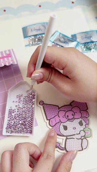 我染上了钻石画#手工diy #手工教程 #创意手工 #库洛米