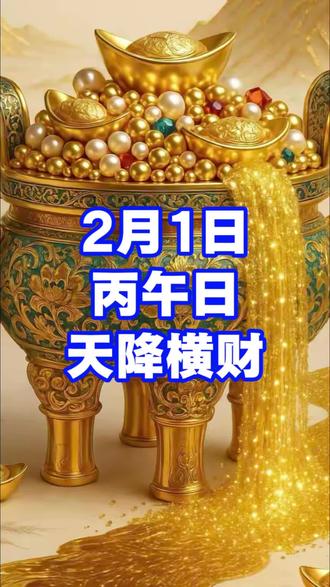 2.1日祝福自己#天降横财 #心愿马上凌 #黄道吉日 #生活锦囊 #生肖好运