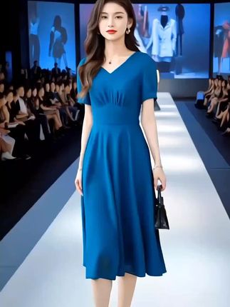高端连衣裙2025新款雪纺轻奢高级感连衣裙#轻奢女装 #连衣裙#轻奢女装 #穿搭