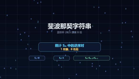 蓝桥杯2025C++国赛B题:斐波那契字符串 #蓝桥杯 #国赛 #C++ #2025 #斐波那契字符串
