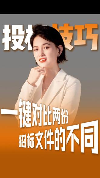 快速比对两份招标文件的不同#标书制作#代写标书 #广东标书制作 #深圳技术标#南网标书