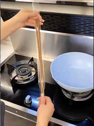 加长筷子防烫捞面吃火锅用油炸超长加粗炸油条东西的公筷家用木筷 #筷子  #加长筷子  #厨房好物推荐  #厨房用品