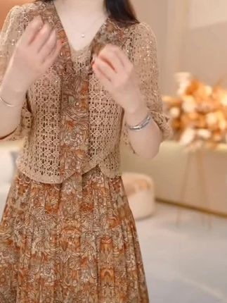 秋季新款爆款精致优雅连衣裙显瘦薄款时尚潮流气质#热门 #好物推荐 #时尚 #连衣裙 #气质