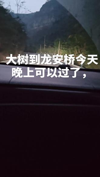 大树到龙安桥今天晚上可以过了,#终于通车了