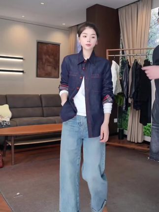 #女装穿搭 #高级感穿搭 #品质女装 #牛仔外套 #牛仔衬衫