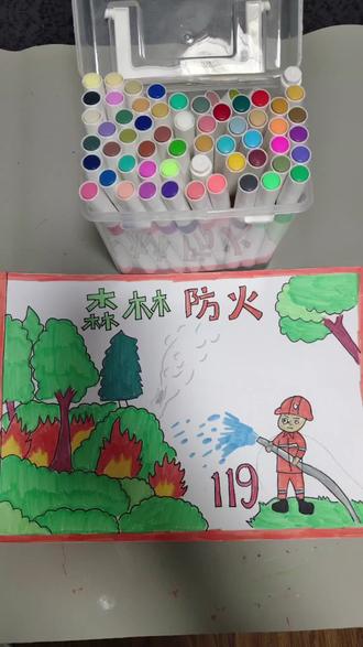 森林防火手抄报#画画教程 #小学手抄报 #一年级二年级三年级四年级五年级六年级#手工美术