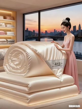 桐乡手工蚕丝被,裹着云朵入眠的温柔 谁懂啊!桐乡手工蚕丝被才是秋冬睡眠的“续命神器”!老匠人纯手工拉制,蚕丝根根透亮,仿佛把春日桑田的柔软全裹进被芯里,触感细腻得像云朵轻抚肌肤。 盖在身上轻得几乎没重量,却能牢牢锁住温度,寒冬夜里也能暖得恰到好处。翻身时没有半点窸窣杂音,敏感星人再也不用被声响打断睡眠,终于能睡个安稳整觉。 从选料到成品要经过8道老手艺,每一步都透着匠心。蓬松度更是直接秒杀机器制品,就算用个十年,依旧能保持软乎乎的质感,越用越贴合身体。 不管是送给操劳的爸妈,还是犒劳辛苦的自己,这份把“舒服”刻进日常的贴心好物,都能让每个夜晚的睡眠变得更治愈。#桐乡手工蚕丝被 #高档蚕丝被 #蚕丝被 #柔软亲肤 #高端床品