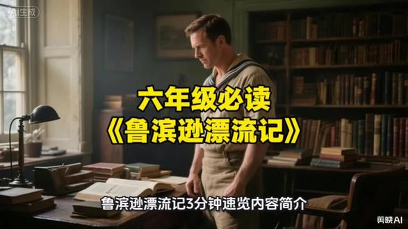 六年级必读课外书《鲁滨逊漂流记》#读书 #读书分享 #读书成长