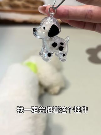 原来让人头疼的狗毛,居然是小狗送我的最特别的纪念品,希望我的宝贝一直健康!#宠物钥匙扣 #萌宠好物