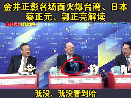 蔡正元、郭正亮看金井正彰访华名场面!