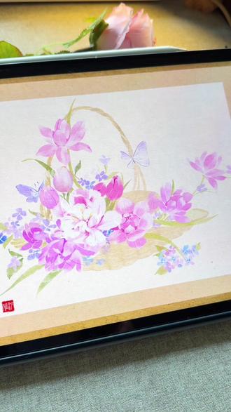 保姆级平板画国画教程来了!详细到在哪个图层画!#ipad画图 #procreate绘画 #传统文化 #国画写意牡丹 #手绘植物花卉
