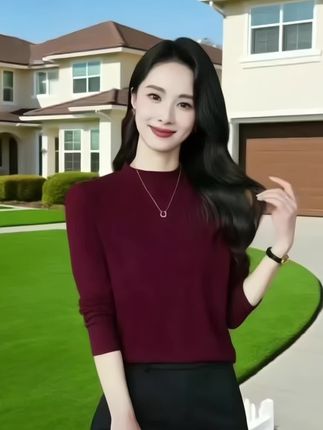 秋季必备打底衫新款显瘦遮肉 #谁穿谁好看 #减龄显瘦穿搭 #高级感穿搭 #打底衫#女装