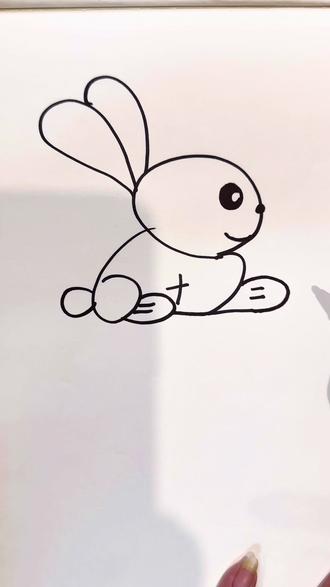 6+2=?画一只小兔子#可爱简笔画