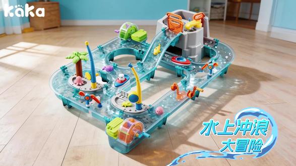Kaka水上冲浪大冒险双电机臻享版#儿童戏水玩具 #水游戏玩具 #儿童玩具 ##提高宝宝动手能力的玩具推荐