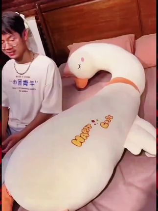 #阔爱炸了 想要睡觉舒舒服服的,试试这个长条夹腿抱枕,根据人体工程学设计,从身体到腿部都有支撑,一面冰丝豆豆,凉爽舒适,一面短绒柔软细腻,抱着它比抱着男朋友都舒服,还是独立内胆可拆洗方便#抱枕 #侧睡抱枕 #夹腿抱枕 #毛绒玩具🔥kh